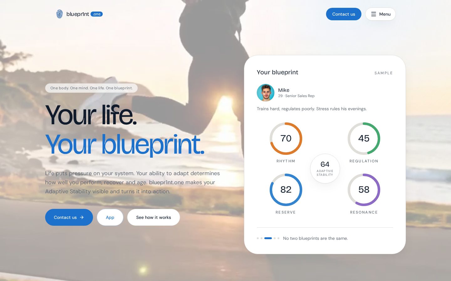 bluepr1nt.one — Website + App + Venture building