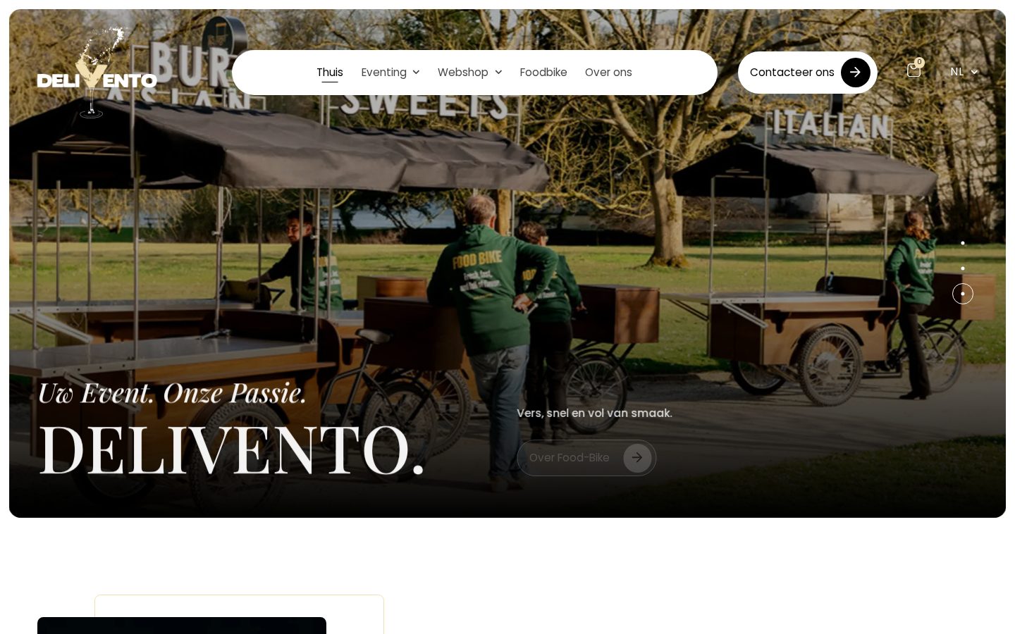 Delivento — Website + Webshop